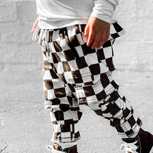 Pantalon Cargo à Carreaux Confortable pour Enfants et Hommes, en Coton, Style Décontracté, Couleurs Personnalisées, Vente en Gros, Fabricant - Product Image 6