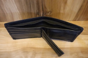 Portefeuille à deux volets en cuir de vache véritable avec pochette à monnaie au prix d'usine Portefeuilles de qualité supérieure les plus vendus - Product Image 4