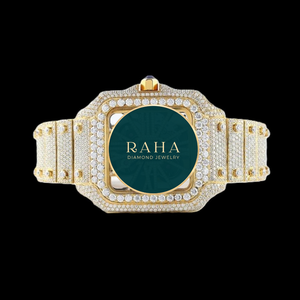 Montre de luxe unisexe RAHA avec boîtier en acier inoxydable, cadran en cristal, mouvement à quartz ETA, bracelet de 20 cm, fermoir papillon - Product Image 2