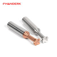 HANDERK, venta en Stock, brocas de enrutador con ranura en T, fresa de extremo de ranura en T de carburo sólido para herramienta de fresado CNC