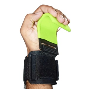 En gros, Sangles de poignet et poignées de levage de poids en cuir avec logo personnalisé, réglables en capacité de charge - Product Image 2