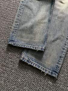 Pantalones Cargo Vaqueros Ligeros de Algodón 100% con Efecto Desgastado, Transpirables, Lavado Ácido, de Cintura Alta, Pierna Ancha Personalizable para Hombre - Product Image 4