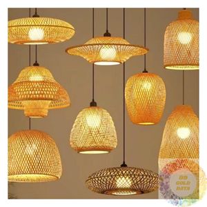 Lámpara Colgante de Fibra Natural, Tejida a Mano, de Ratán, Decorativa, para Techo, Estilo Boho, para Sala de Estar, Dormitorio - Product Image 3