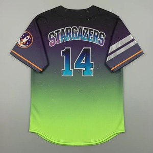Sublimation Custom Sports Team Wear Club Button <b>Down</b> Baseball Jersey Softball Wear For Kids Youth & Adult - Product Image 6