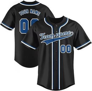Camiseta Clásica de Béisbol/Sóftbol con Estampado por Transferencia Térmica, Mangas Cortas, 100% Poliéster, Nombre y Número del Equipo Sublimados - Product Image 1