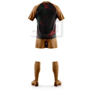 Shorts de rugby imprimés pour équipes, légers, coupe-vent, écologiques, en tissu à col en V, pour entraînements et tournois - Product Image 2