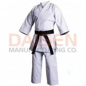 Uniforme de Karate Blanco para Hombre con Cinturón Naranja, Corte Regular, Algodón Resistente, Uniforme de Artes Marciales, Talla Adulto - Product Image 2