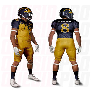 Meilleures ventes : Ensemble d'uniformes de football américain unisexe pour adultes, en twill respirant, haute qualité, pour l'entraînement sportif en équipe, vente en gros - Product Image 2