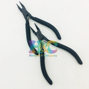 Nouvelles pinces à extensions capillaires noires, outil d'ouverture et de retrait, outil de coiffage pour boucles de cheveux, emballage durable avec logo, outils pour extensions capillaires - Product Image 2