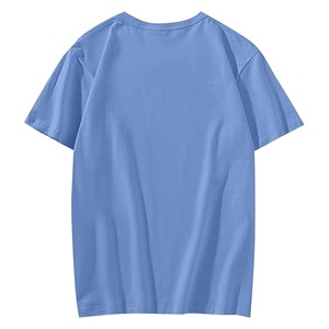 Camiseta de Algodón de Manga Corta y Cuello Redondo para Hombre, Color Sólido, Corte Regular, Estilo Casual, Tejido de Punto Liso, Diseño Personalizado - Product Image 4