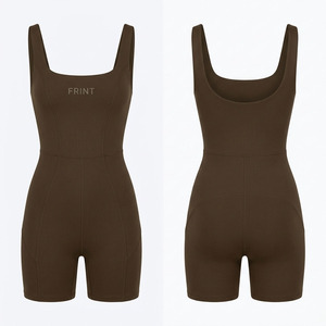 Combinaison de sport moulante sans couture, effet push-up fessier et contrôle du ventre, dos nu, extensible dans les 4 sens, séchage rapide, idéale pour le yoga et la gym - Grande Vente - Product Image 5