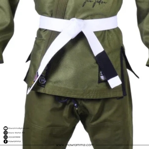 ชุดยิวยิตสูเกรดอะคาเดมี ผ้าฝ้าย 100% ทอลายเพิร์ลวีฟ ปักโลโก้ได้ตามต้องการ ชุดยิวยิตสูบราซิลเลียน สำหรับนักกีฬามืออาชีพ ชุดฝึกซ้อม - Product Image 4