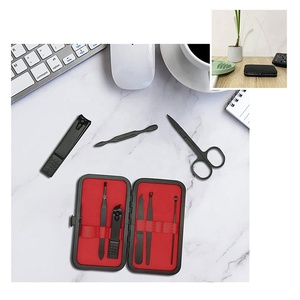 High Quality Professional Stainless Steel Reusable Manicure <b>Pedicure</b> <b>Set</b> Mirror Dull Satin Finish Nail Clippers Kit - Product Image 5