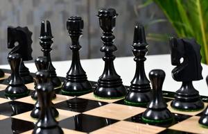 Juego de ajedrez catalán de lujo 1929 Barcelona Joc, reproductos de rey de 4.3 pulgadas en ébano y madera de boj, al mejor precio - Product Image 3