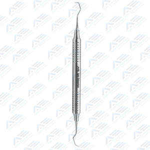 Détartreur dentaire à double extrémité outil professionnel en acier inoxydable grattoir à tartre dentaire dents propres équipements dentaires Ce - Product Image 4