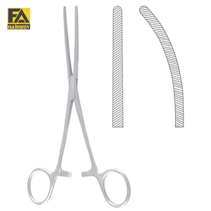 Pinces intestinales Baby-Doyen droites en acier inoxydable, instrument chirurgical certifié CE, usage en chirurgie générale - Product Image 1