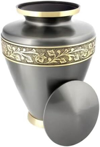Urnes funéraires décoratives en laiton pour cendres d'adultes, urnes faites à la main pour hommes et femmes, urnes funéraires - Product Image 3