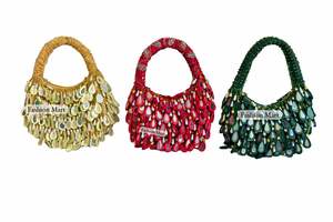 Elegant Handmade Beaded <b>Purse</b> Wedding And Festive Handbag OEM ODM Low MOQ Available - Product Image 4