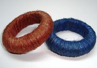 Cincin Serbet Bentuk Bunga Ramah Lingkungan dari Bambu Antik Buatan Tangan Gaya Jute Lebar Standar untuk Hotel NS Tomar Handicrafts