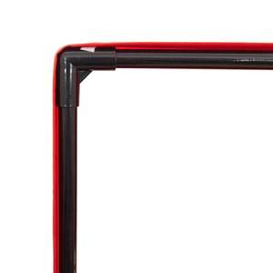 Chaise longue double de patio marron et rouge - Product Image 6