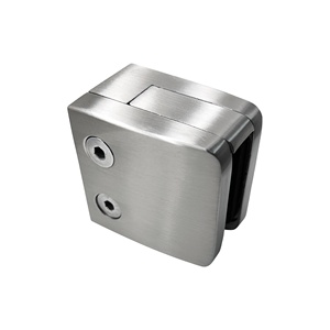 Square Stainless Steel Security Pin Glass Clamp for Glass Security Plate Inch Measurement System - Product Image 1