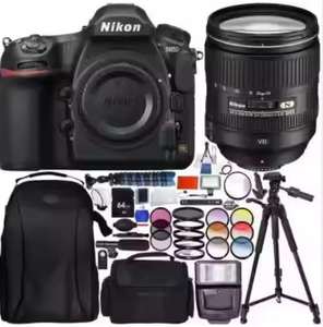 Cámara DSLR Virtue D850 FX D7500 con Lente AF-S ED VR de 24-120 mm f/4G + 64 GB Pro con Accesorios Adicionales - Product Image 2