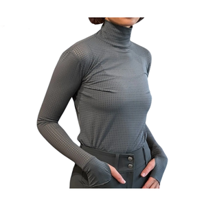 TESSUTO Custom Printed Women's Long Sleeve Equestrian Riding Shirt Seamless Heat-Transfer Printed Quick Dry Stretch - Product Image 1
