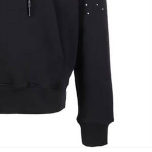 Chándal de lujo para hombre, 100% algodón, con pedrería, de alta calidad, con logo personalizado, sudadera con capucha y pantalones, ropa de calle de invierno con estrellas estampadas - Product Image 5