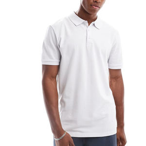 Factory Wholesale Custom Men's Polo Shirts Fashionable Quick Dry Turn <b>Down</b> Collar High-Quality Plain Casual Cotton Polo Shirt - Product Image 1