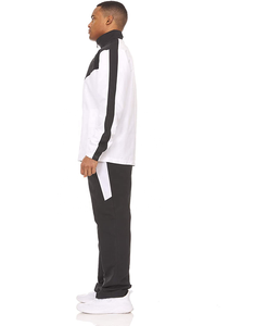 Personnalisé Usine de Designer Hommes Performance Full Front Zip Up Survêtement de Zipper Veste et Pantalon Ensemble Survêtements 2 Pièce Sport Costumes - Product Image 2