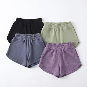 Shorts Deportivos Transpirables de Algodón para Mujer, de Secado Rápido, Colores Sólidos, para Gimnasio, Fitness, Running, Shorts Atléticos de Cintura Alta para Mujer - Product Image 2