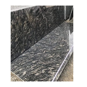 Dalles de granit noir Markino polies, pierre naturelle pour plans de travail de cuisine, revêtements de sol et décoration intérieure - Product Image 5