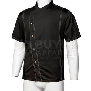 Veste de chef respirante et extensible, tenue de cuisine professionnelle, équipement de travail pour chef à manches longues, durable - Product Image 3