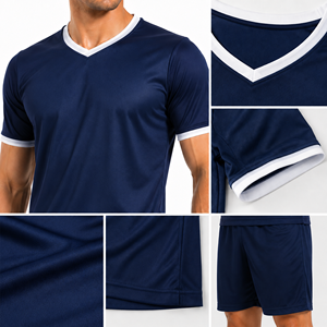 Uniforme de fútbol para jugadores, tela transpirable de primera calidad, ropa de equipo personalizable, equipaciones deportivas duraderas, diseño cómodo. - Product Image 5