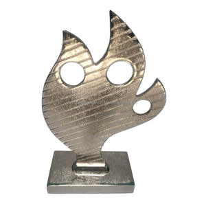 Escultura decorativa de aluminio con acabado de níquel para decoración del hogar Escultura de metal Artículos de regalo de Diwali - Product Image 1