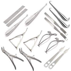 Ensemble de 16 instruments chirurgicaux orthopédiques en acier, manuels, résistants à la rouille, réutilisables, pour usage médical clinique, par Blush Surgical - Product Image 5