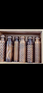 Bouteille en cuivre avec tasse Cuisine et verres de table Bouteilles d'eau en cuivre pur disponibles chez Abordable metal - Product Image 3