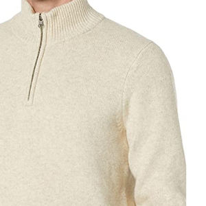 Sweat-shirt en molleton à demi-zip pour homme, 100% coton, col montant, coupe classique, vêtements de sport décontractés, séchage rapide, respirant, hiver - Product Image 5