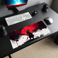 Tapis de souris de bureau personnalisé avec logo par sublimation, dessin animé, anime, jeu, en caoutchouc naturel, épaisseur 2 mm, 800x400 mm, grande taille, résistant à l'eau