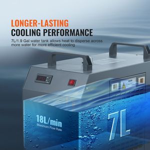 Refrigeratore d'Acqua Industriale CW 5202 con Serbatoio da 7L e Sistema di Raffreddamento da 18L, Capacità di Raffreddamento 5HP, 220V - Product Image 4
