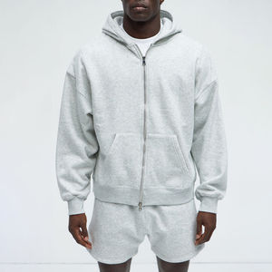 Latest Fashion Custom High Quality Vintage Sun Faded Embroidery Sports <b>Shorts</b> & <b>Zip</b> Up Hoodie Jogger <b>Short</b> Set For <b>Men</b> Summer - Product Image 1