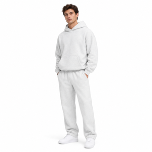 Sweat à capuche unisexe oversize avec cordon de serrage, capuche croisée, épaules tombantes, poche kangourou avant et poignets côtelés - Product Image 5