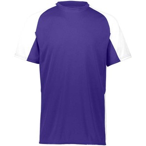 T-shirt sportif pour homme, jaune et noir, manches raglan, séchage rapide, coupe classique, col rond, tricoté en polyester - Product Image 6