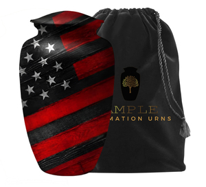 โกศบรรจุอัฐิสำหรับผู้ใหญ่ ขนาด 10 นิ้ว ทำจากอะลูมิเนียม ทนทาน เป็นมิตรกับสิ่งแวดล้อม สไตล์ยุโรปและอเมริกา ลายธงชาติอเมริกา - Product Image 4