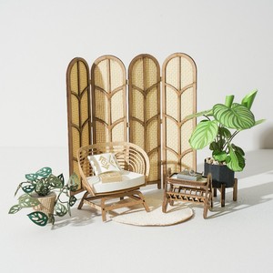 เฟอร์นิเจอร์ในร่มสีเขียวตลอดกาลเป็นมิตรกับสิ่งแวดล้อมโมเดลศิลปะพื้นบ้านกระดาษชุดประดิษฐ์ขนาดเล็กพร้อมการพิมพ์ไดคัท - Product Image 5
