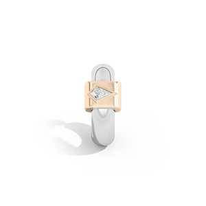 Kite Cut Lab Grown Diamond Ear Cuff Bezel Set Double Wrap Non <b>Pierced</b> Cartilage Slider <b>Earrings</b> Single Wholesale 14K Solid Gold - Product Image 6