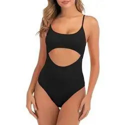 Traje de Baño de Malla para Mujer, Bikini de Talla Grande, Cintura Alta, de Una Pieza, Secado Rápido, Transpirable, Antibacteriano - Product Image 2