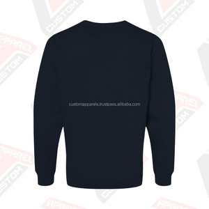 Sweat-shirt court personnalisé 100 % coton pour homme, style streetwear, brodé, en molleton, pour l'été - Product Image 3