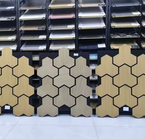 Solid Wood Hexagon Acoustic Panels <b>Waterproof</b> Exterior MDF Wood Sound Proof <b>Foam</b> for Studio & Home Office Treatment - Product Image 2
