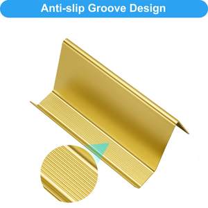 Porte-cartes de visite moderne Napoli, présentoir de bureau en acier inoxydable brossé, organisateur de bureau élégant - Product Image 6